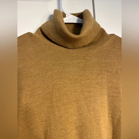 Chiara Marconi Made in Italy Tan Merino Wool Top Women’s Sweatshirt Sz XL - Picture 6 of 9